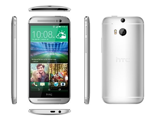 HTC One M8 silver